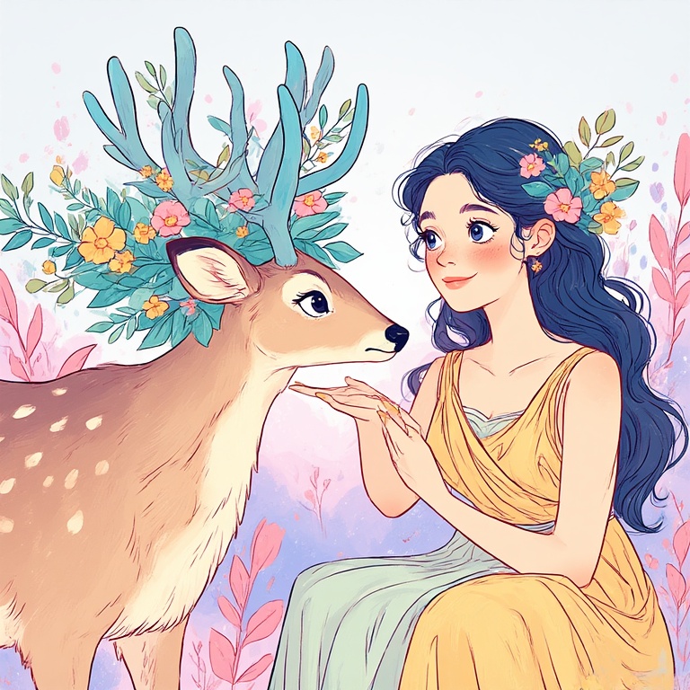 A-cute-cartoon-showing-Goddess-2