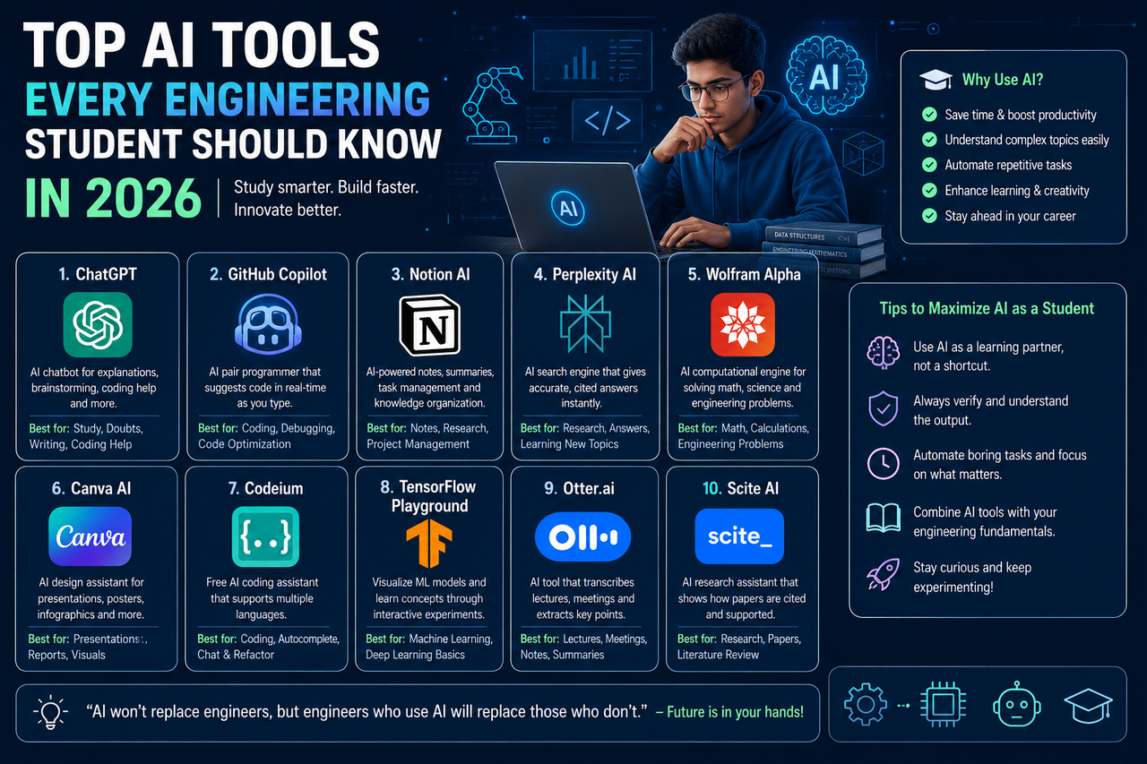 Top AI Tools Every Engineering Student Should Know in 2026