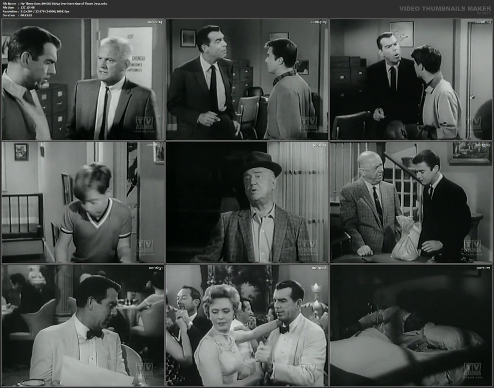 My Three Sons S04E03 Didya Ever Have One of Those Days.mkv