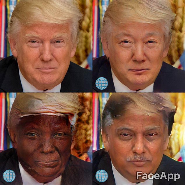 FaceApp: Как бы выглядели знаменитости с другим цветом кожи?