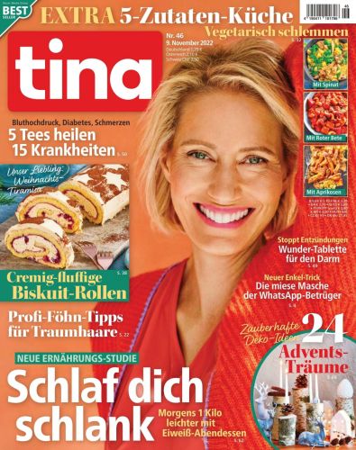 Cover: Tina Frauenzeitschrift No 46 vom 09  November 2022