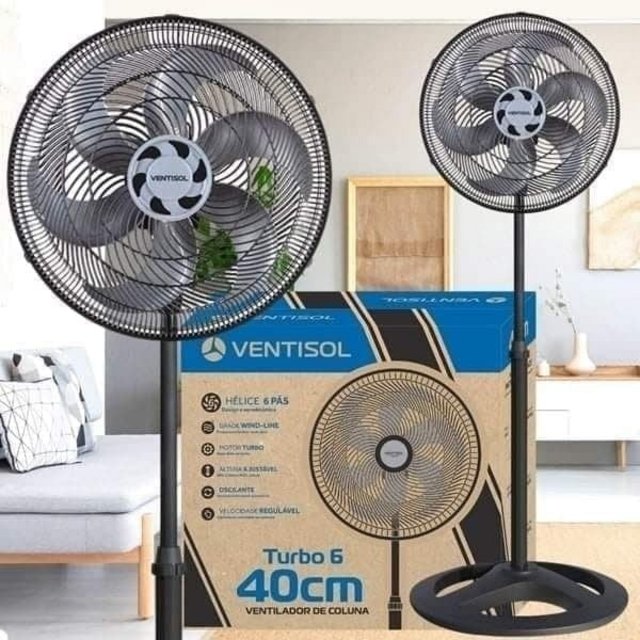 Ventilador de Coluna Ventisol Voc Turbo 6 – 40cm 3 Velocidades