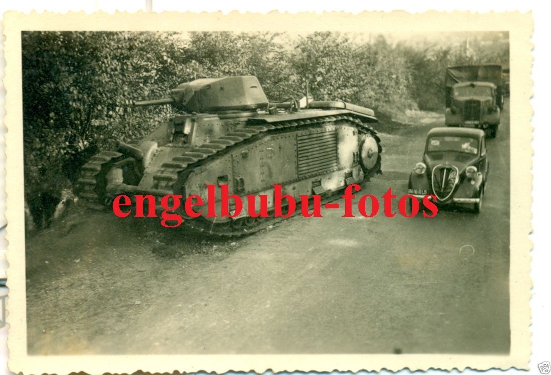 FOTO - PANZER - Französischer CHAR mit Selt. Bem