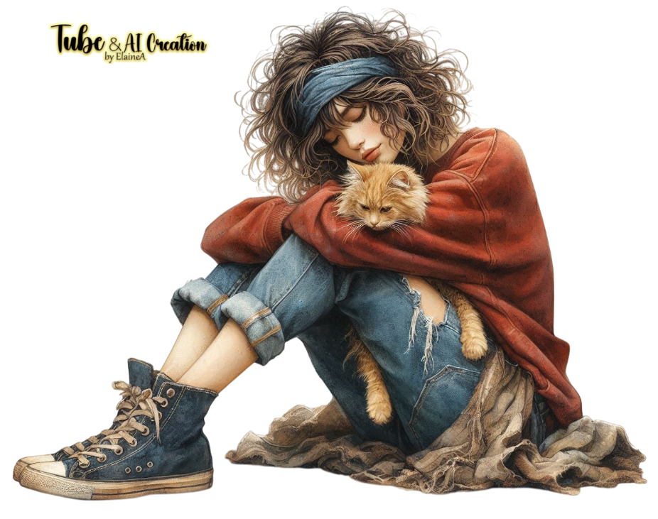 Tube AI by Elaine A females and cats 8