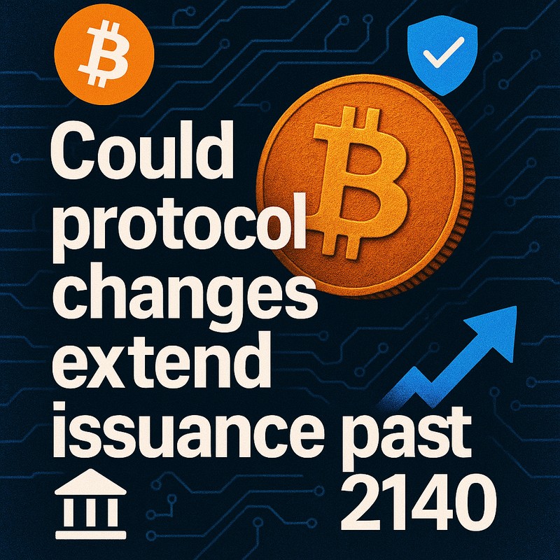 Could protocol changes extend issuance past 2140
