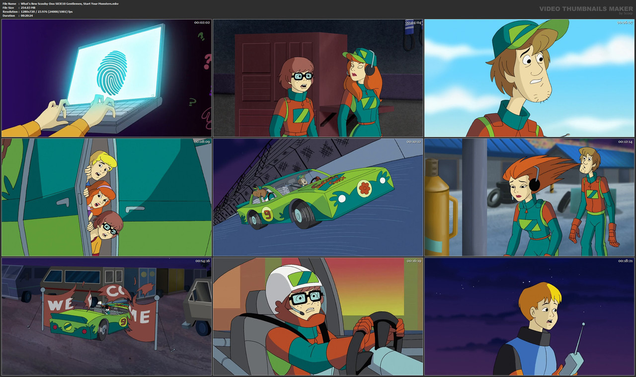 What's New Scooby-Doo S03E10 Gentlemen, Start Your Monsters.mkv