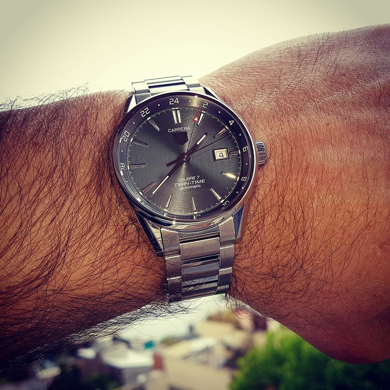 Tag Heuer Carrera Twin Time 41mm Caliber 7 WAR2012   (2)
