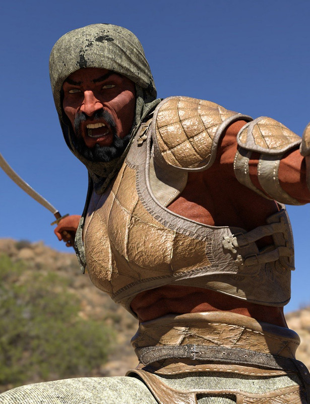 Bedu Desert Warrior Outfit for Genesis 8 Male(s)