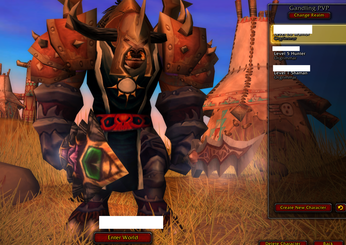 Selling Tbc rdy Tauren Warr EU Pvp[Ex r12,T2.5,Edgemaster,Chrom boots