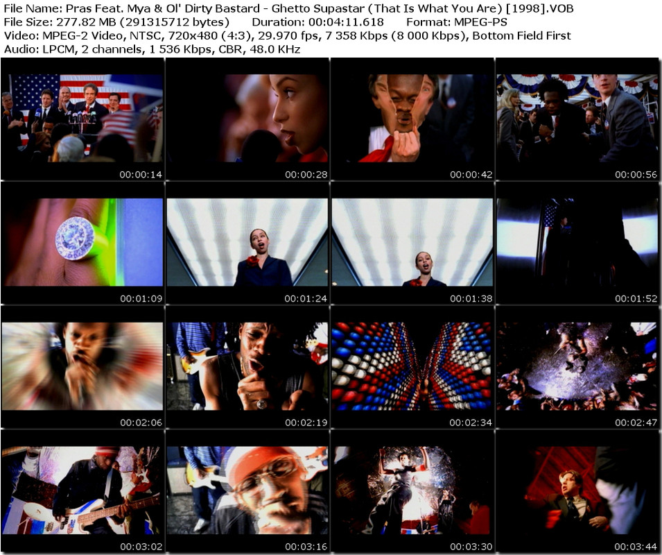 Pras Feat. Mya & Ol' Dirty Bastard - Ghetto Supastar (That Is What You Are) [1998].VOB_tn