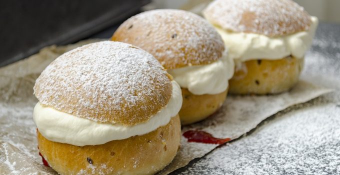 Brötchen mit Vanillecreme, ist die beste Brötchen mit Vanillecreme, ist die beste