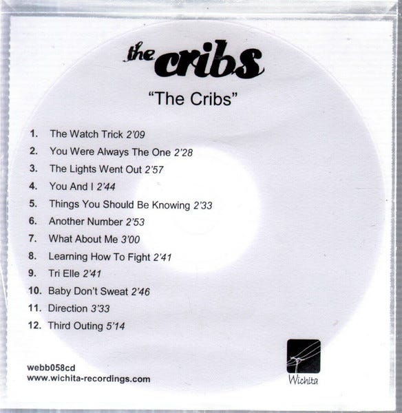 thecribsfirstalbumback