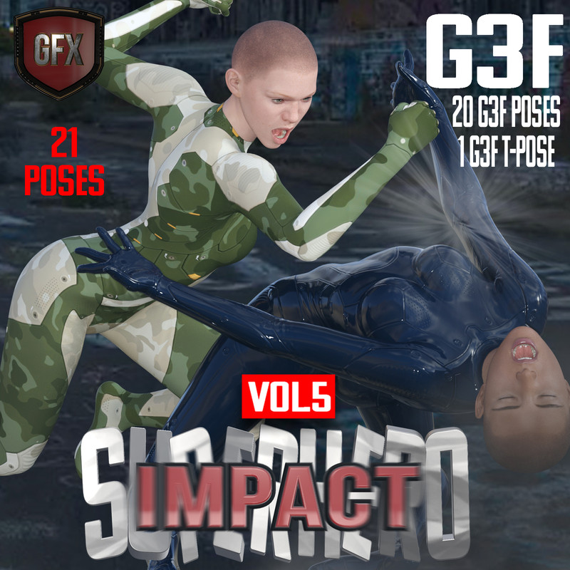 SuperHero Impact for G3F Volume 5