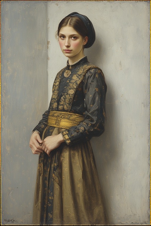 a-painting-of-a-woman-standing