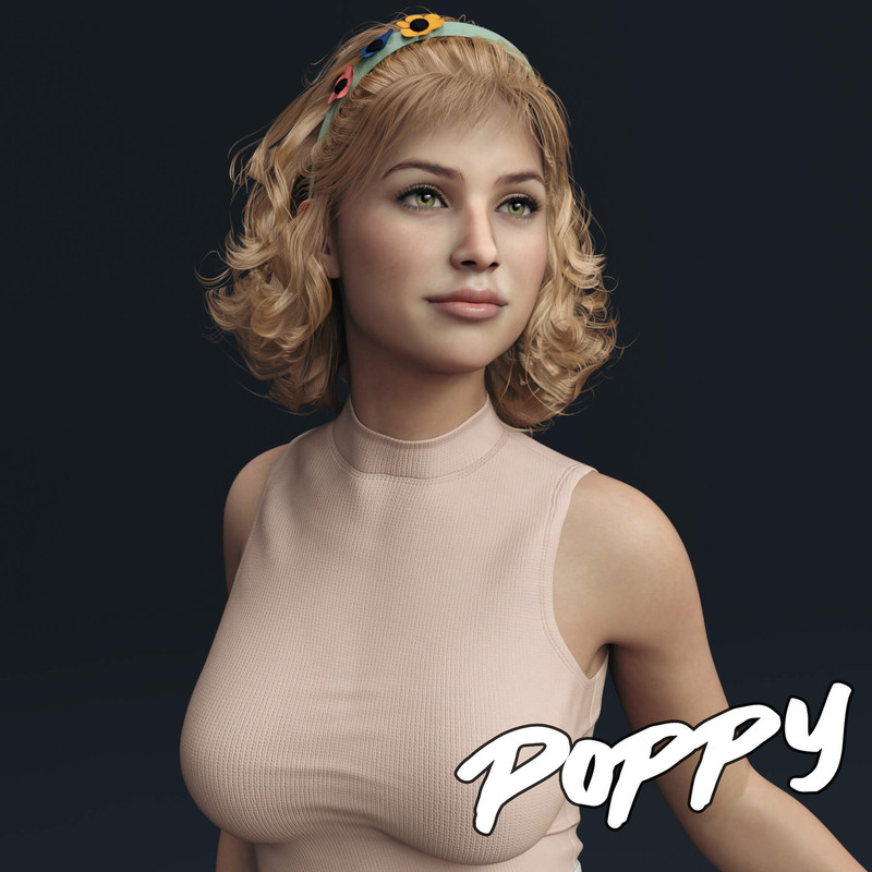 Poppy Character Morph for Genesis 8 Female