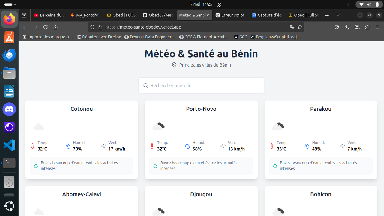 Météo & Santé au Bénin