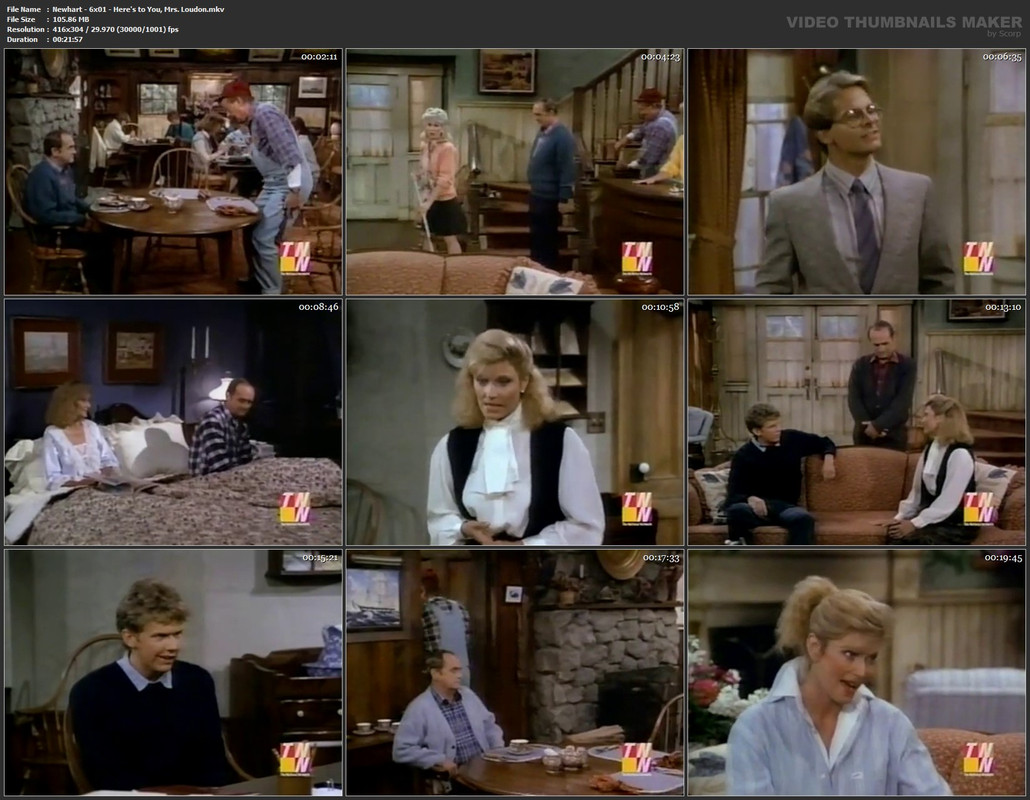 Newhart - 6x01 - Here's to You, Mrs. Loudon.mkv