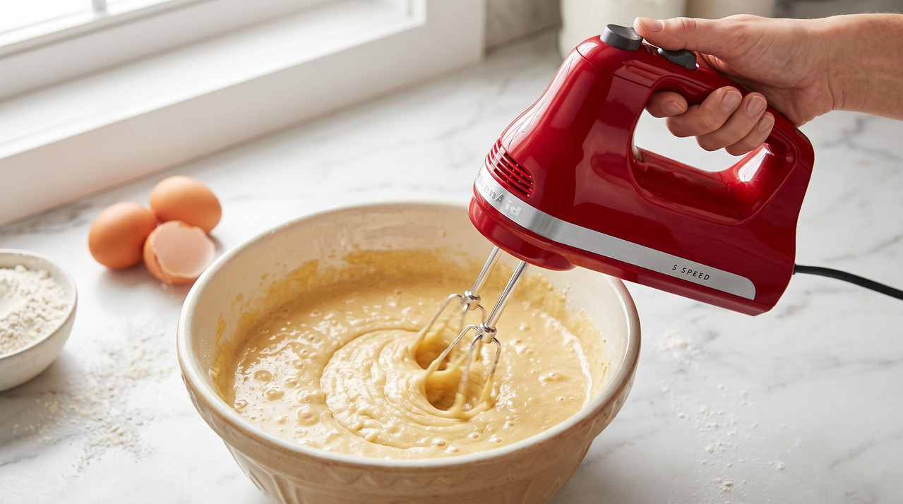 Batidora de Mano KitchenAid color Rojo