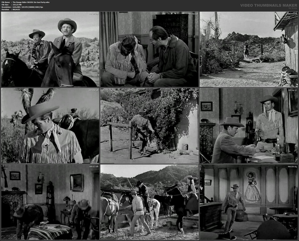 The Range Rider S01E01 Six Gun Party.mkv