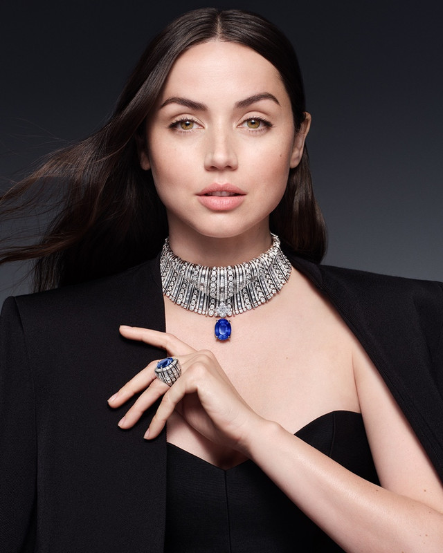 Ana de Armas is the face of Louis Vuitton's 2023 High Jewelry campaign.
