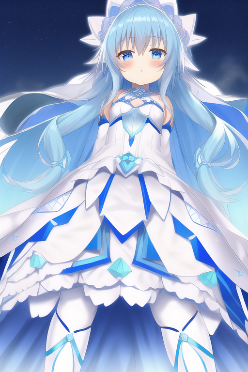 12473-3099837411-yoshino_(DATE A LIVE_) detailed armor white dress and blue gloves 9yo little girl F