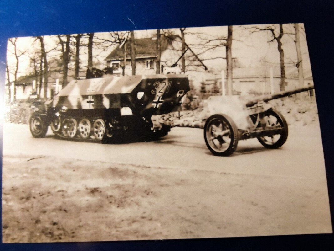 2.WK Foto Repro vom Original 25.Panzer Grenadier Division Panzerjäger SDKfZ Pak