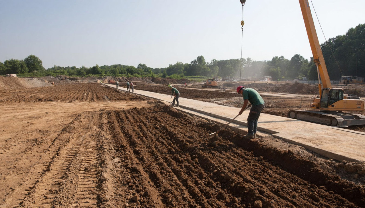 Отсыпка территории грунтом