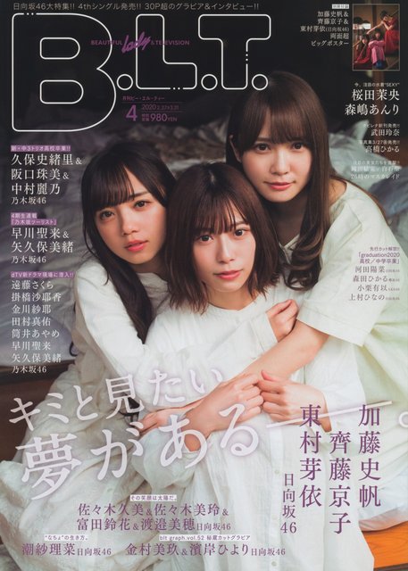 【画像】B L T  2020 04 (Hinatazaka46)