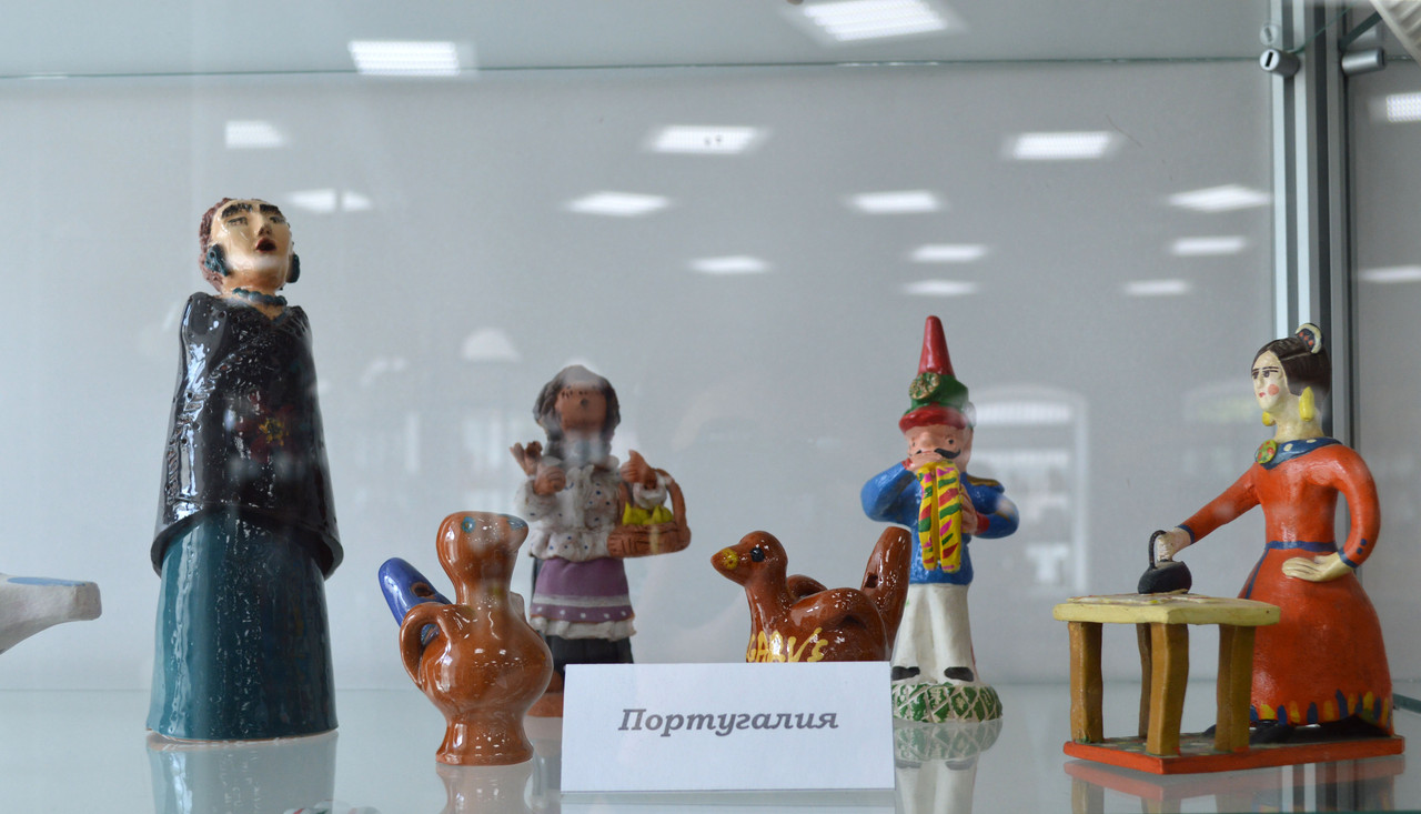 Глиняные игрушки из Тульского музея. 