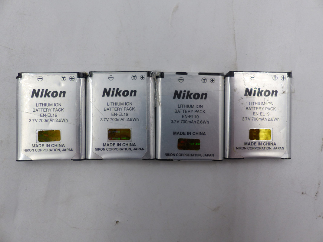 LOT OF 108 NIKON LITHIUM ION BATTERY PACK EN-EN19 3.7V 700MAH