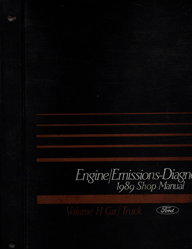 1989 Ford Engine Emissions-Diagnosis Volume H Car/Truck