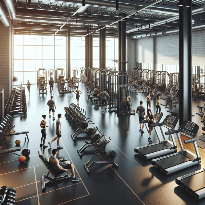 Тренажеры для спортзала - размещение