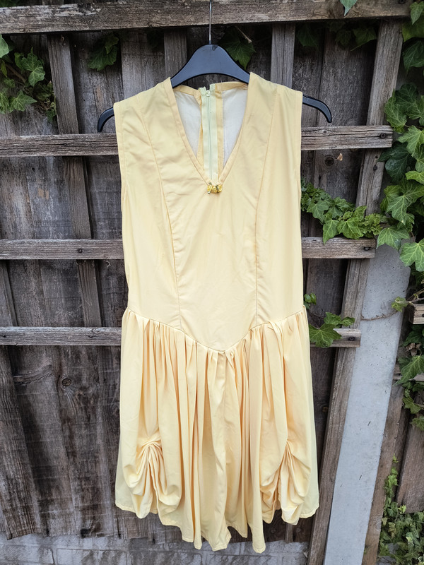 Yellow Drop Waist Ballgown - Adult 08