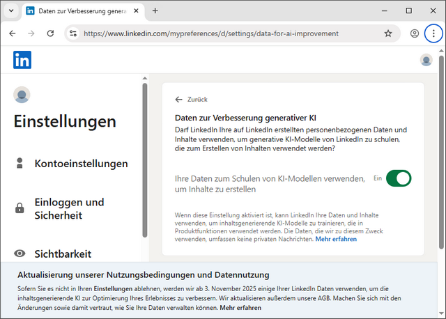 LinkedIn AI opt-out