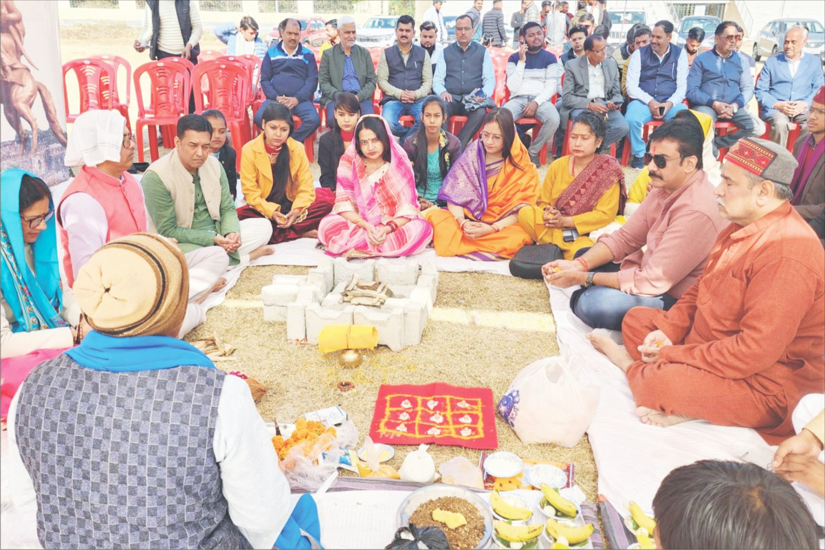 एबीवीपी के प्रांत अधिवेशन हेतु पैरामेडिकल में भूमिपूजन हुआ सम्पन्न