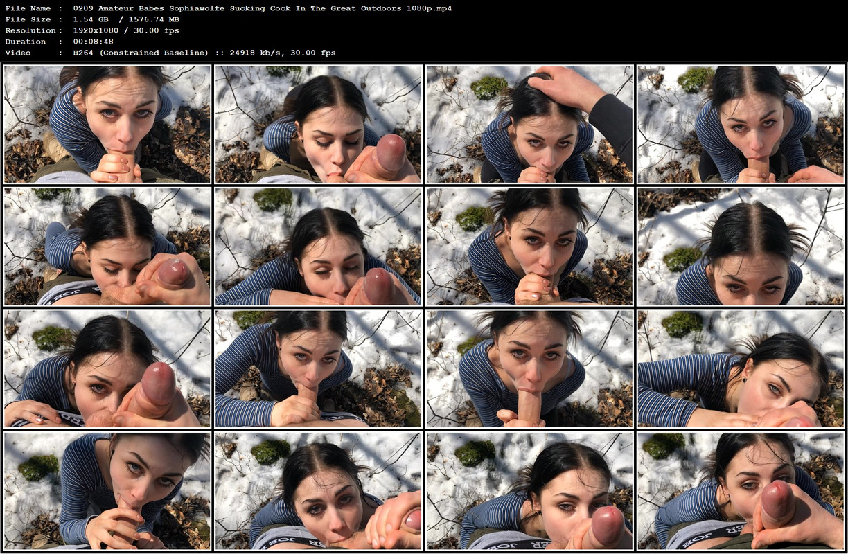 0209 Amateur Babes Sophiawolfe Sucking Cock In The Great Outdoors 1080p mp4