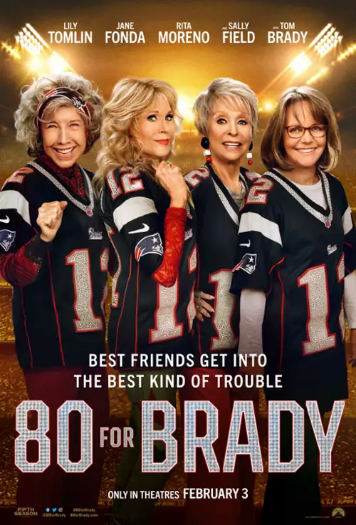 Osiemdziesiątki dla Brady'ego / 80 for Brady (2023) PL.1080p.BRRip.H264.AC3-d11 / Lektor PL