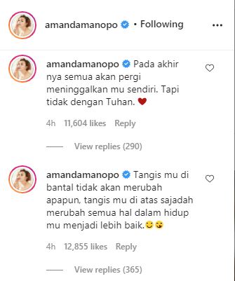 Tulisan Amanda Manopo