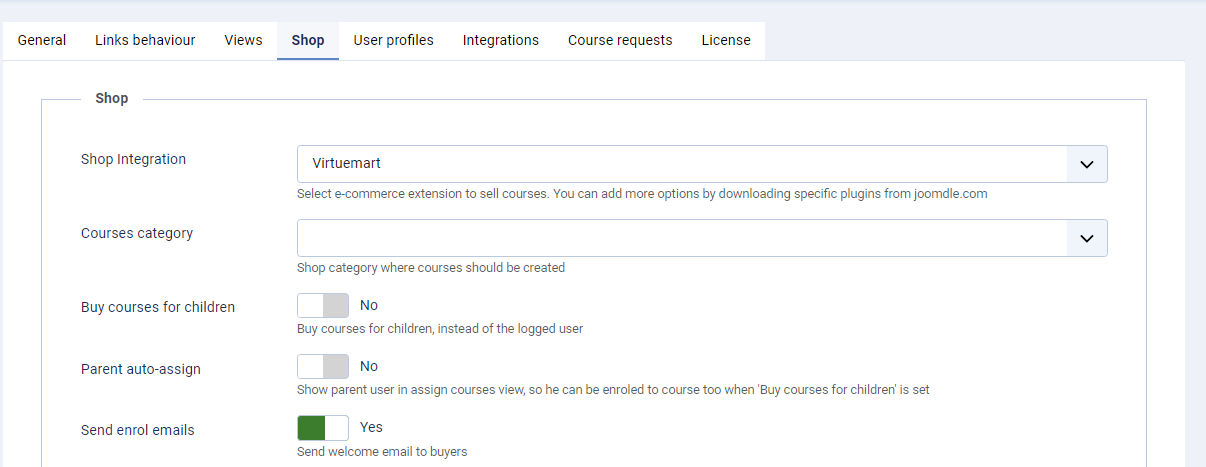 1 Joomdle_ Configuration - Shop