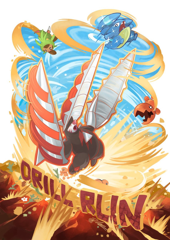 chespin-gible-trapinch-excadrill-and-meg