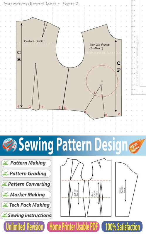 I will make sewing pattern for garments I will make sewing pattern for garments