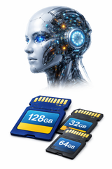 Inteligência artificial utilizando cartões SD para armazenamento de dados