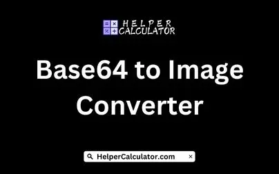 Base64 to Image Converter