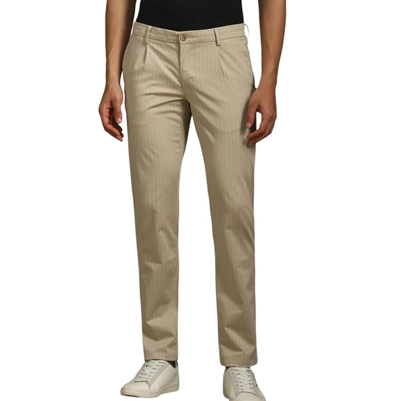 Louis Philippe men's slim fit casual pants