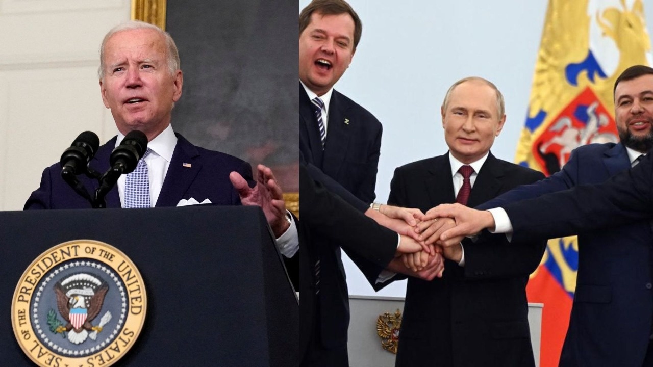 Biden condena declaración de Putin de anexar a Rusia territorios ucranianos 