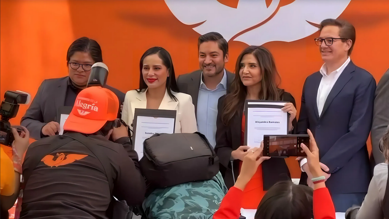 Alejandra Barrales y Sandra Cuevas en fórmula por el Senado con MC