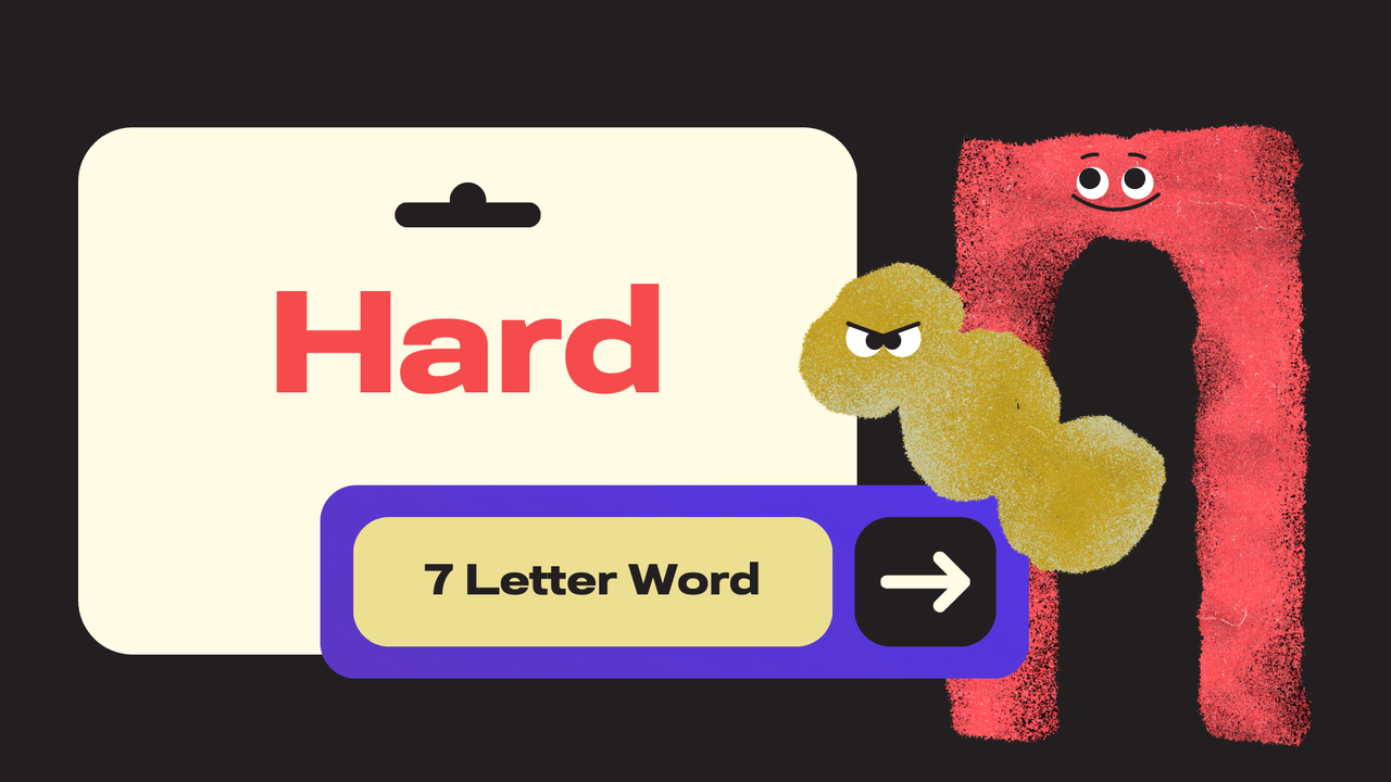 Black Colorful Illustrative Word Puzzle Game Presentation