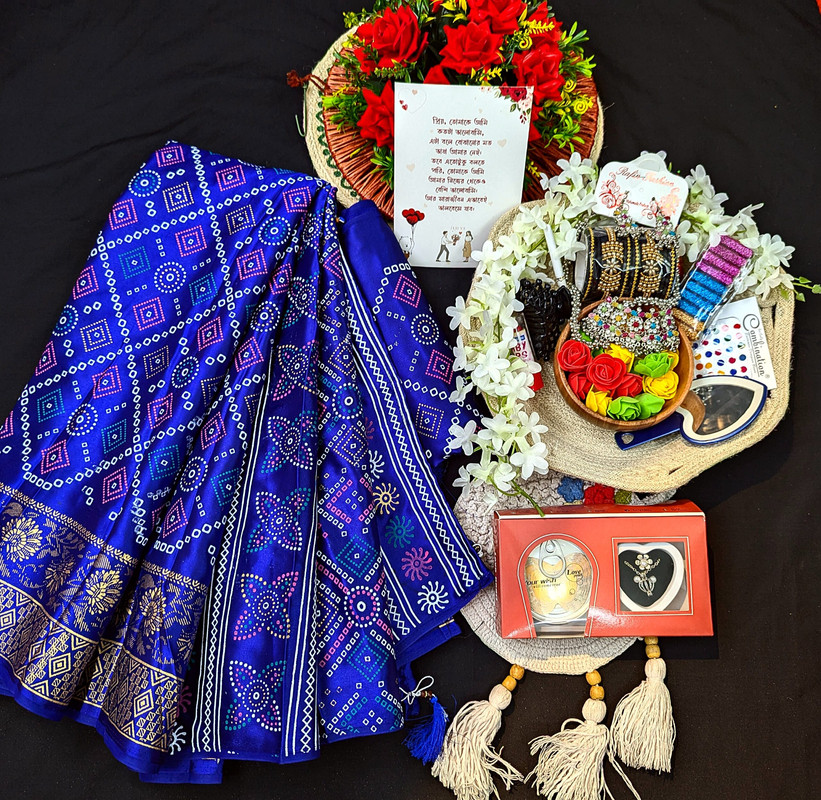 Special Combo – নীল শাড়ী