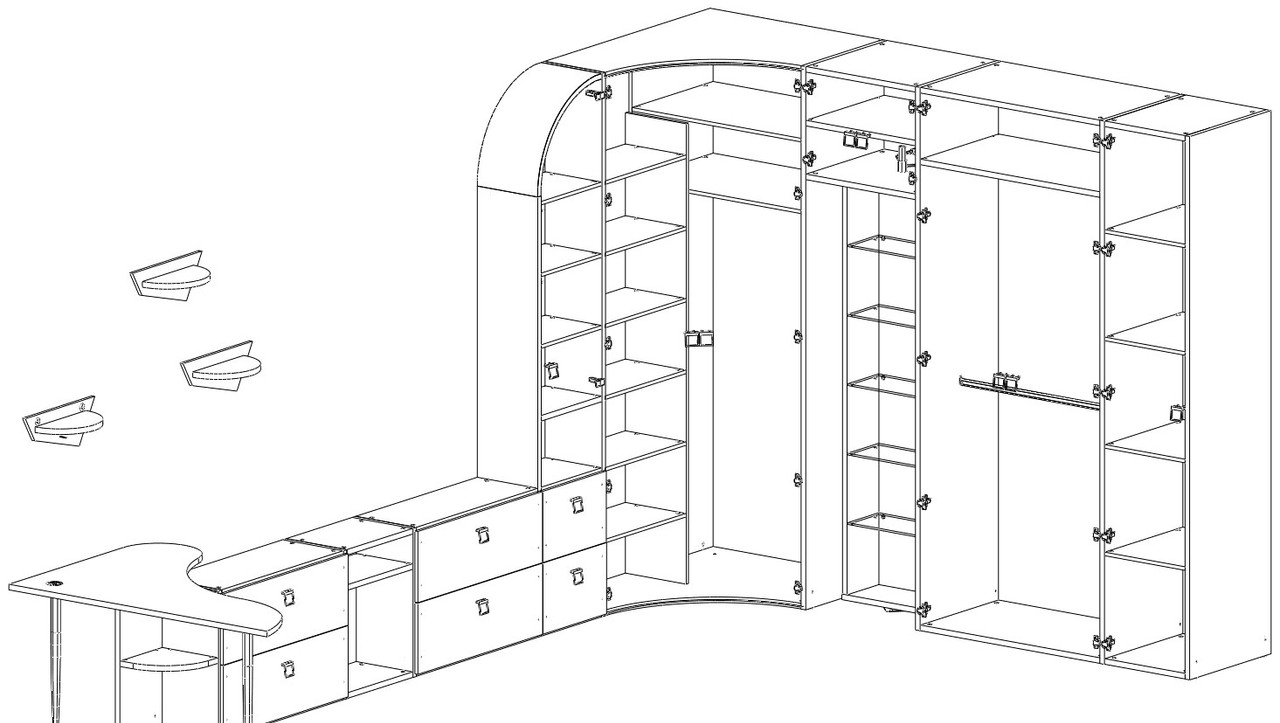 Вид без дверей