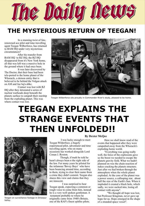 Teegans Return! - The Daily News Article Teegan-00-1